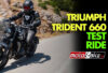 triumph trident 660 test δοκιμη