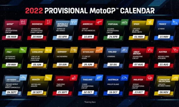 motogp 2022 προγραμμα αγωνων